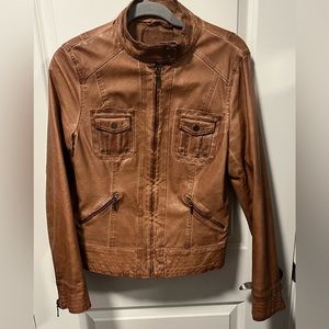 Max Jeans faux leather jacket in great used condition